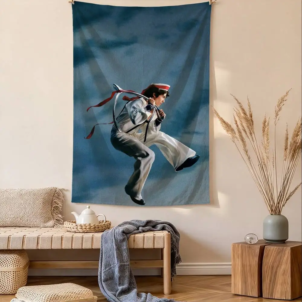 P-Pop Singer Conan G-Gray Wishbone Tapestry Tropical Ocean Wall Hanging for Bedroom Living Room Dorm Home Decor