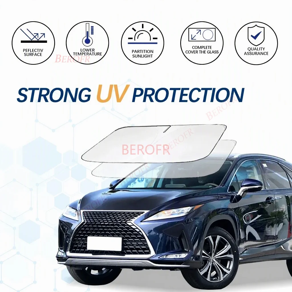 Windshield Sun Shade For Lexus RX 400H RX450H 350H RX500H Sunshade Sun Visor Protector Foldable Blocks UV Rays Keep Car Cooler