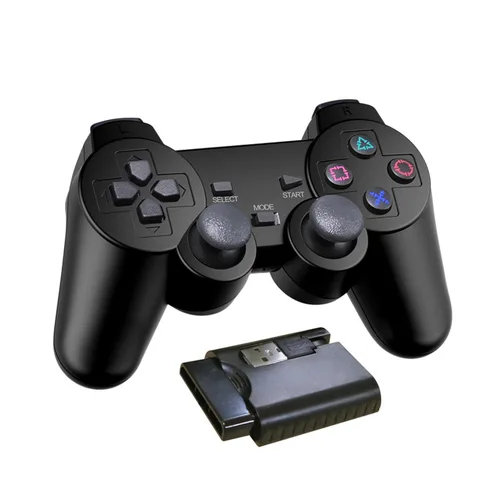 Imagen 1 del producto Mando inalámbrico para PS2 con doble vibración y descarga para Playstation 3, Joypad, mando, consola de juegos USB para PC