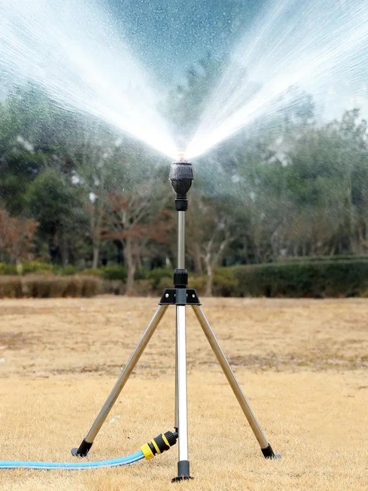 360-Grad Garten Automatische Rotierenden Sprinkler Edelstahl Stativ Set Bewässerung Stehen Wasser Jet Garten Rasen Sprinkler Werkzeug – Detail 7