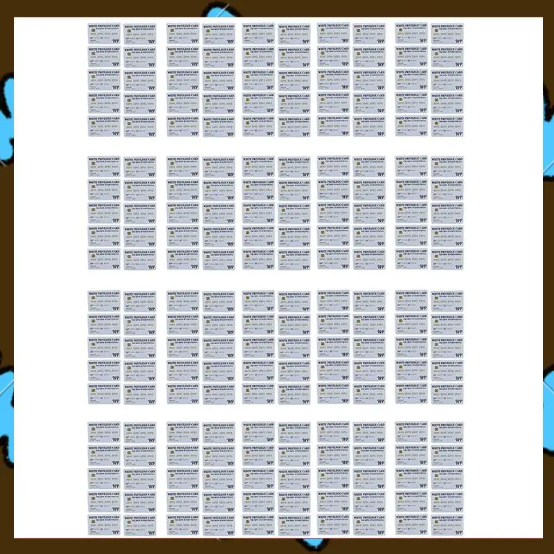 

Promotion! 200 PCS White Privilege Card Trumps Everything Credit Card Sets, Wallet Insert Card Romantic Card Business Gifts