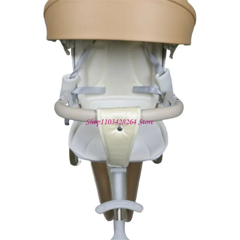 

Secure and Comfortable Baby Strollers Crotch Belt PU Leather Strap Rope G2TD