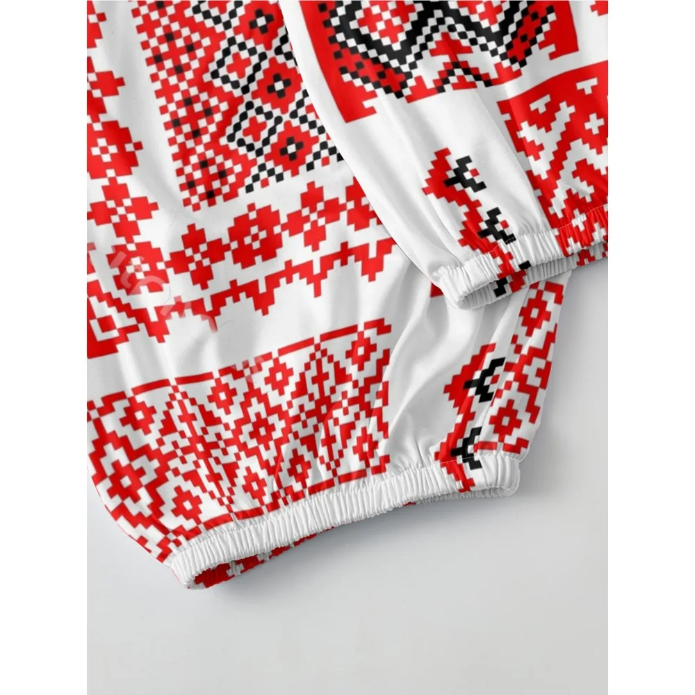 Pantalon à jambes larges imprimé Tribal Unique, ample, taille haute, jogging d'entraînement, sarouel décontracté, pantalon de plage d'été avec cordon de serrage