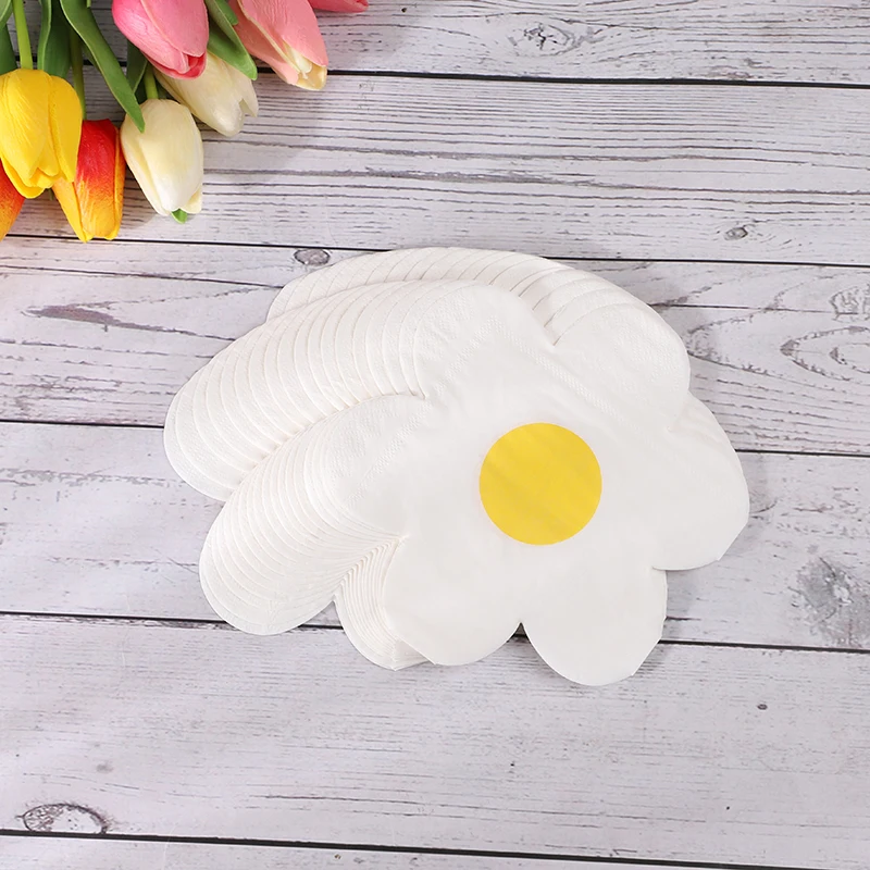 20 Stück hawaiianische Party-Papierservietten mit Flamingo-Motiv, tropisches Palmenblatt, Aloha-Servietten für Geburtstag, Hochzeit, Sommer, Luau-Party-Dekoration