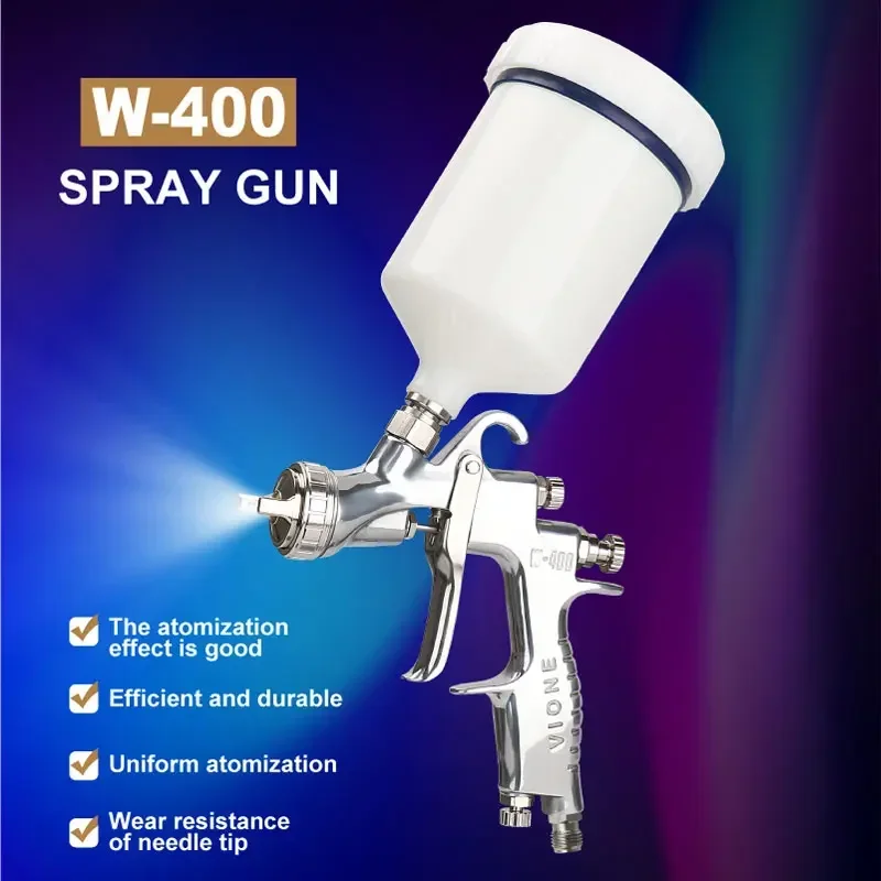 Vione Japan W400 HVLP Paint Spray Gun  for Car Refinish Painting  Professional W-400 Portable Spray Gun Hand Held