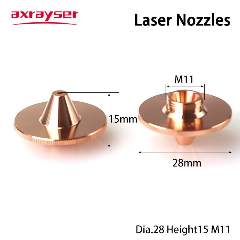 Raytools Laser Nozzles HSG TypeC D28/D32 M11/M14 HANS Precitec WSX Double Layer Head Fiber Laser Cutting Machine Part Consumable