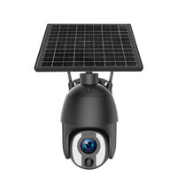 5MP Auto Human Tracking 5-50mm 10X Optical Zoom Solar Power 4G PTZ Camera 2-Way Audio  Cloud Night Vision IP66 Security Camera