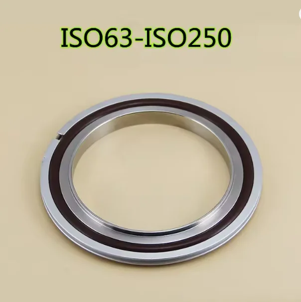 ISO63 ISO80 ISO100 ISO160 ISO200 ISO250 تركيبات أنابيب مكنسة من الفولاذ المقاوم للصدأ قوس مركزي مع المطاط الفلور O-حلقة 304 #4