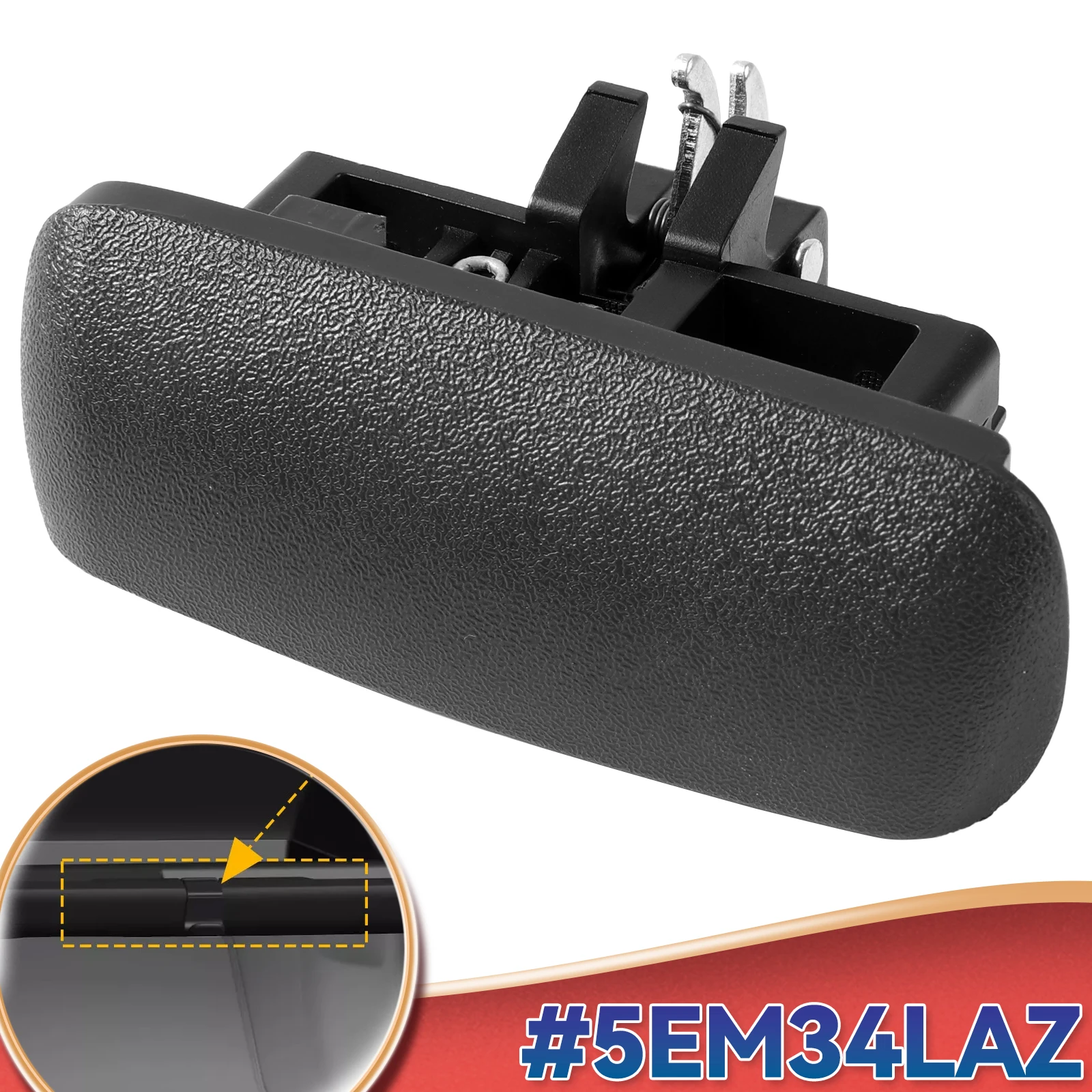 5EM34LAZ Car Glove Box Catch Latch Open Handle Black Fits For Dodge Durango Dakota 1997-2000 Auto Accessories Lock Release Lid