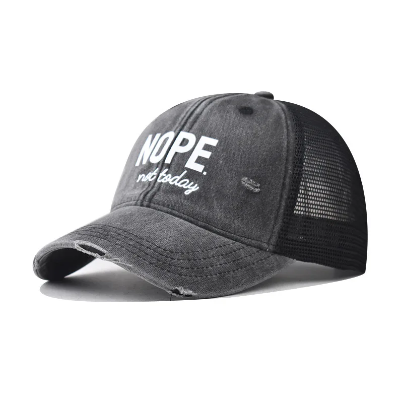 

Cotton New NOPE Baseball Cap Men And Women Personality Outdoor Three Dimensional Breathable Mesh Cap