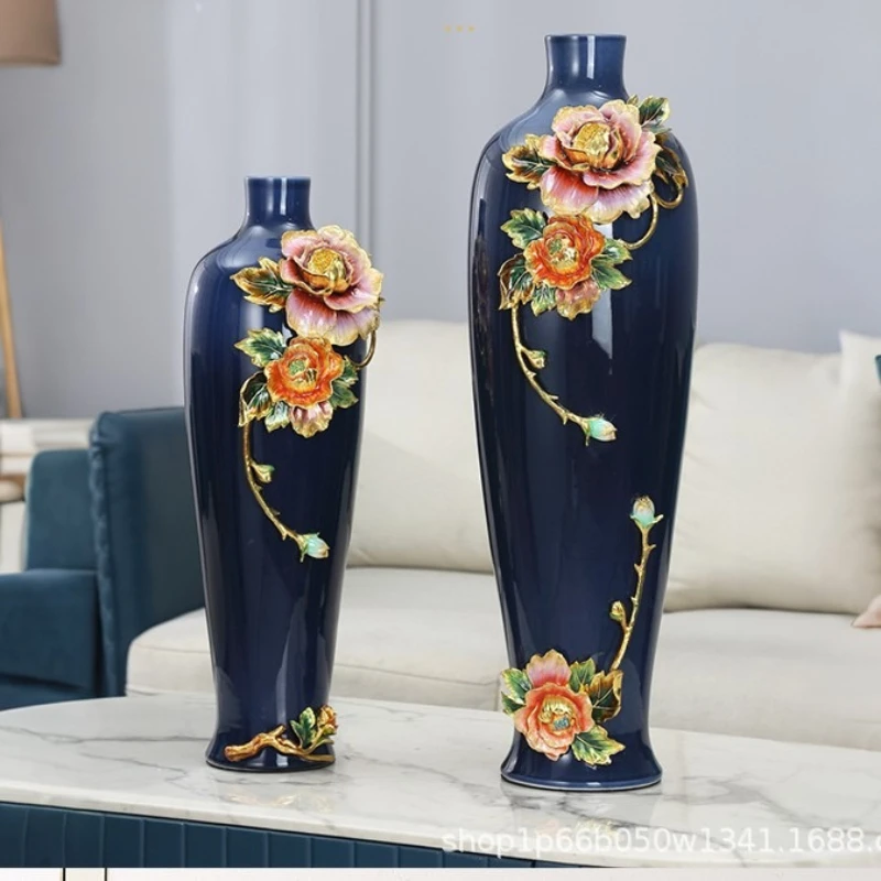 hp-a  Source factory to undertake all kinds of enamel color metal vase accessories ceramic vase creative decoration