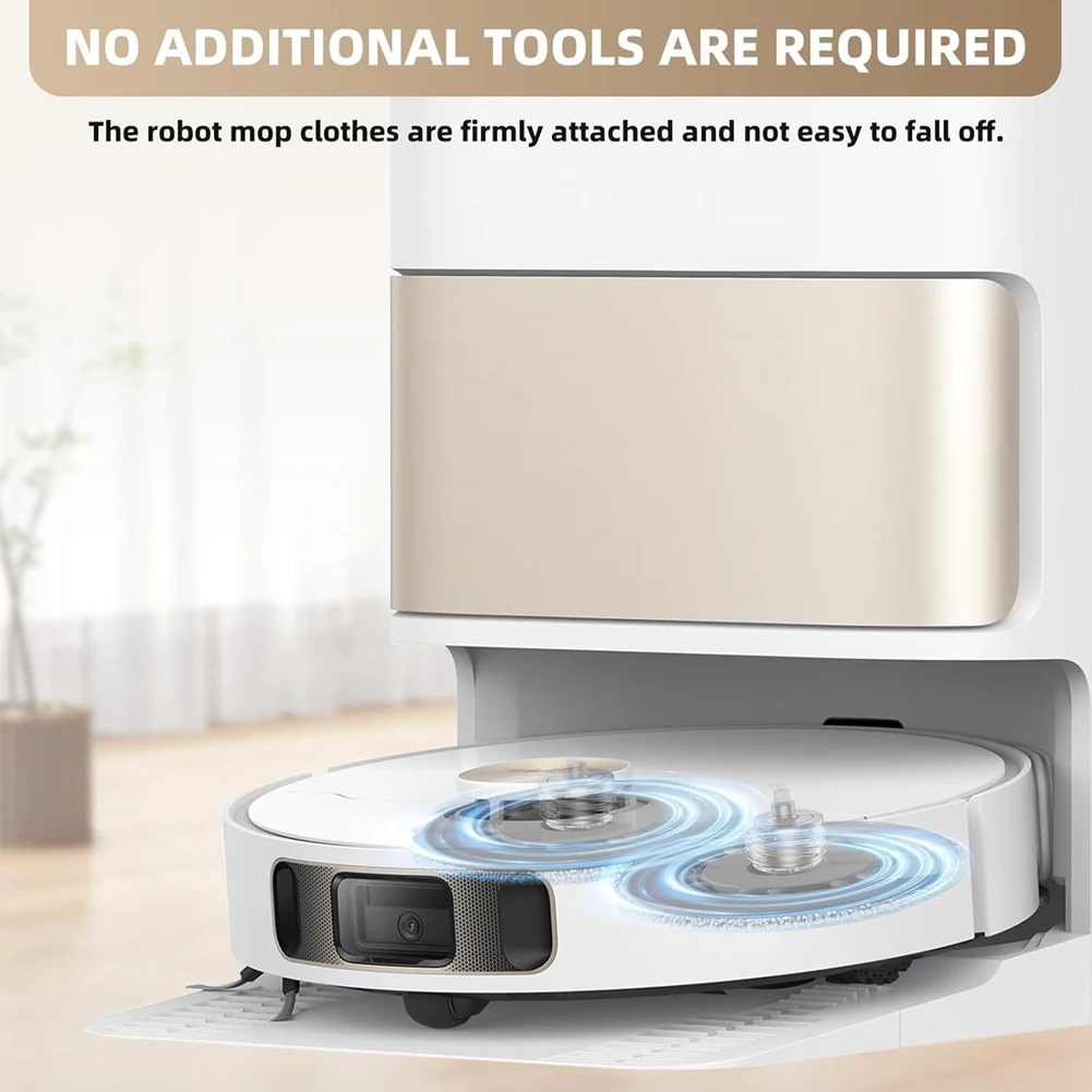 ABVI-Per Dreame X50/X40/L20 Ultra Completo, L50/L40/X30/L10/L10s Pro Ultra, L10 Prime/L10s Plus Panno per scopa in microfibra sottovuoto