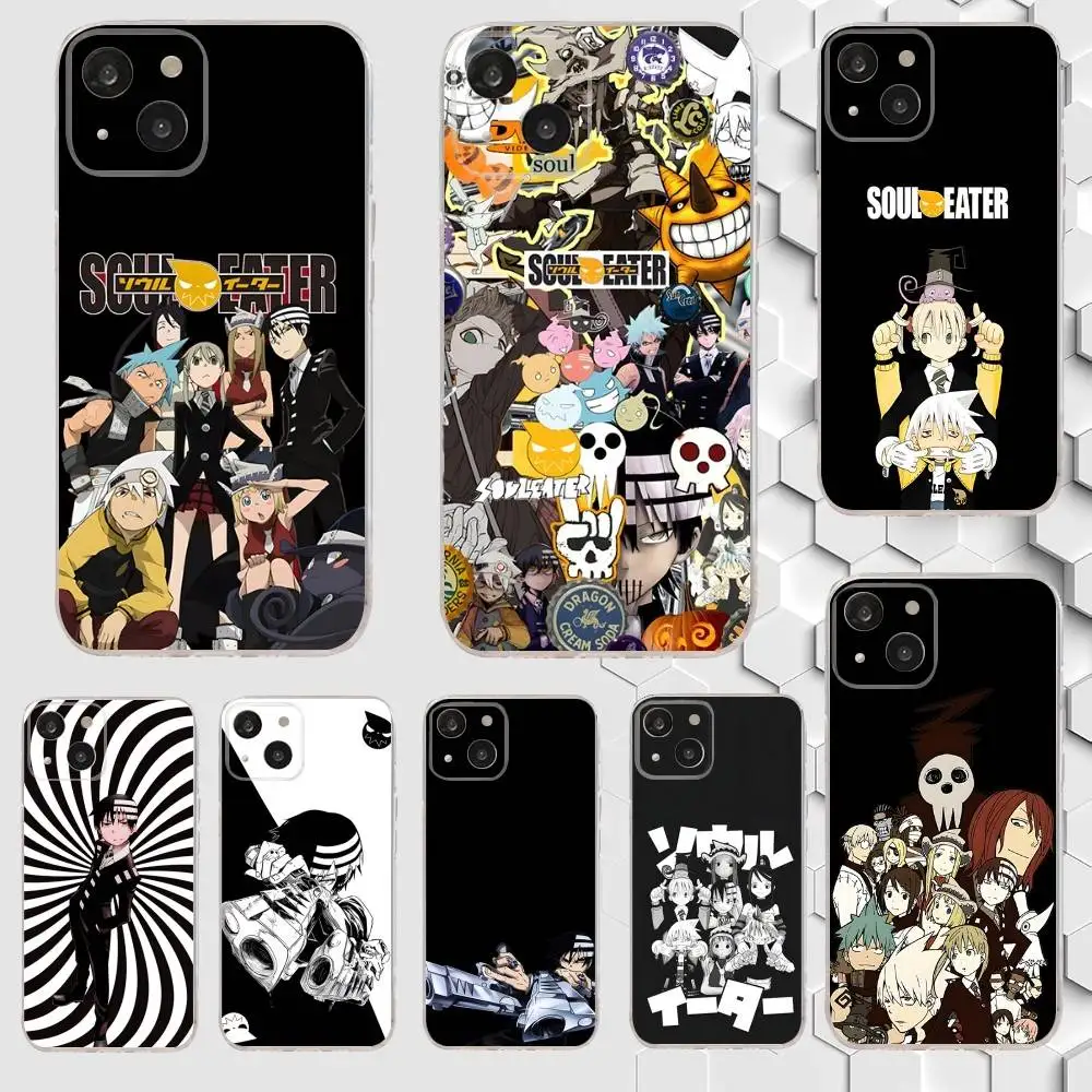 

Anime S-Soul Eater Phone Case For iPhone 17,16,15,14,13,12,11 Plus,Pro,Max,Air,XR,XS,X,7,8 Plus,SE,Mini Transparent Soft