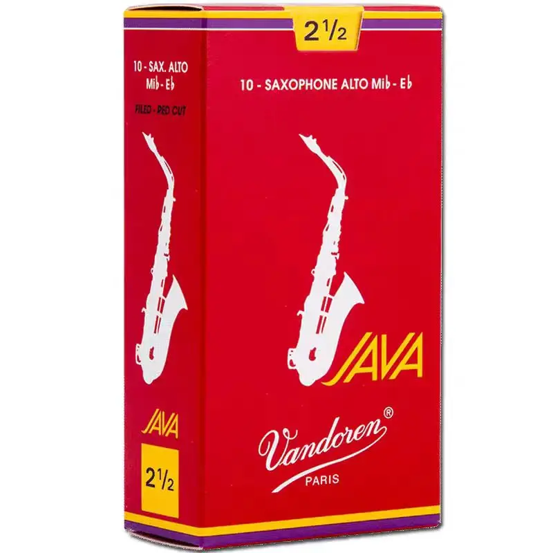 مراجعات مفصلة لـ Vandoren JAVA Red Alto Sax Reed، صندوق 10 قطع، مقاومة 2 إلى 3.5 – الأفضل لعازفي الساكسفون الألوتو