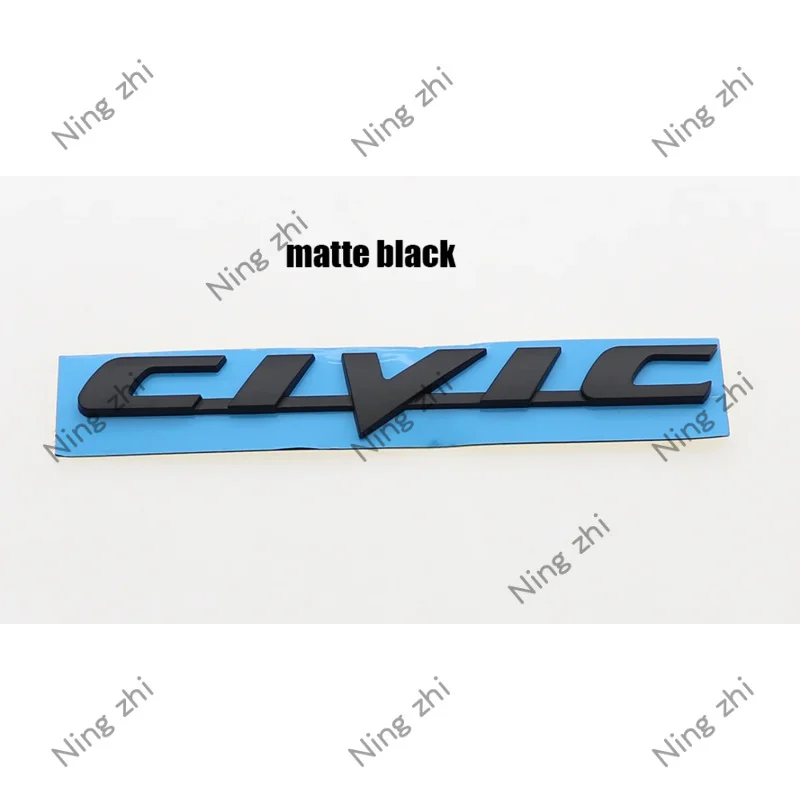 1PC 3D ABS CIVIC Car Letter Logo Sticker Tail Bumper Badge Auto Rear Trunk Emblem Accessories BT view 5