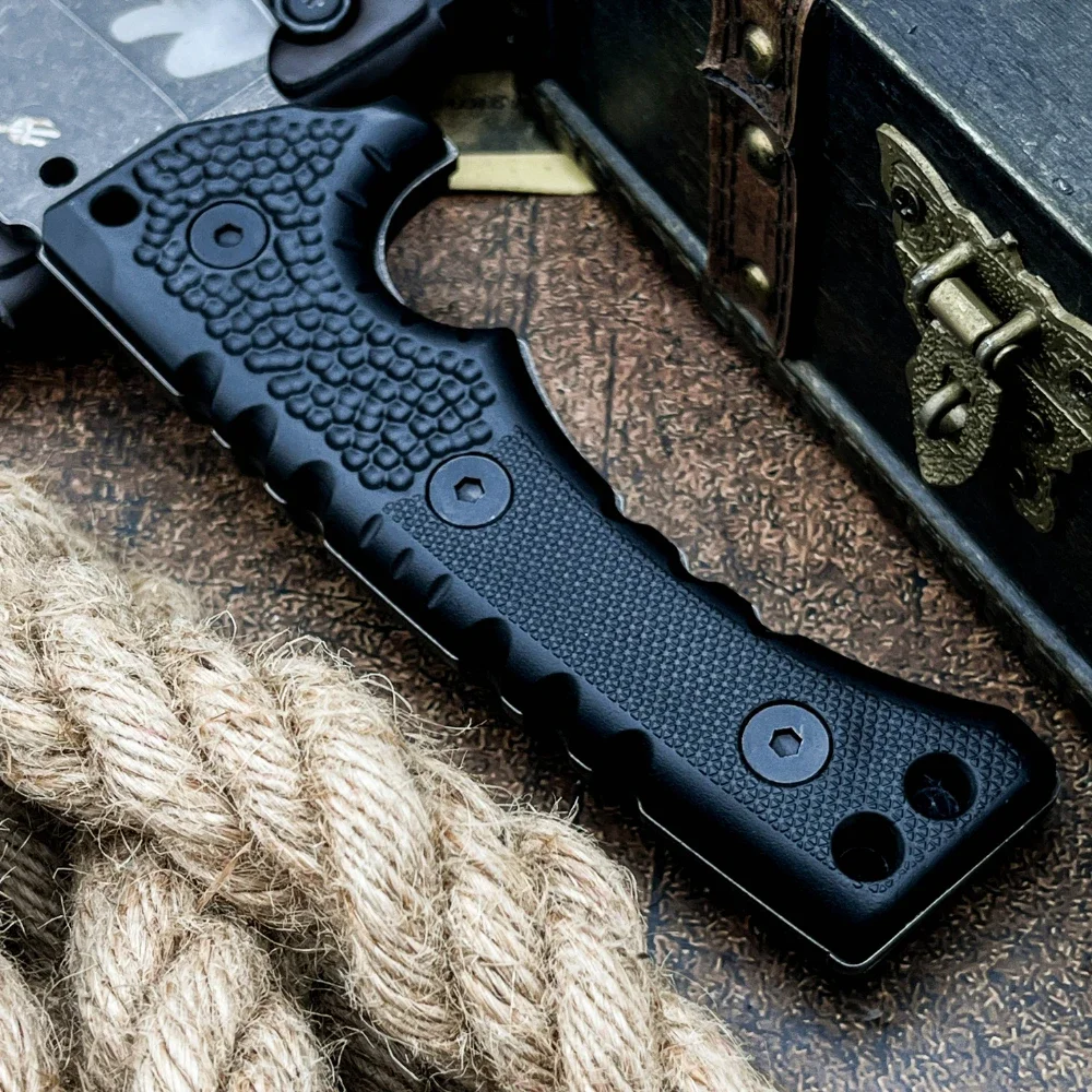 M27N سكينة سرفايفل التكتيكية 8Cr13Mov مقبض ألياف النايلون مناسبة للصيد في الهواء الطلق والتخييم سكاكين الرجال الثقيلة #4