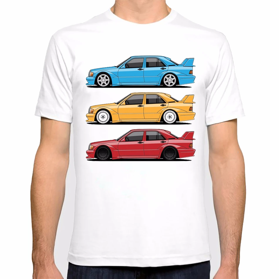 

Vagarytees New Cool Tee Shirt Germany cars 190E Evolution T-SHIRT Vintage German Cars Fashion TEE SHIRT Short Sleeve printing