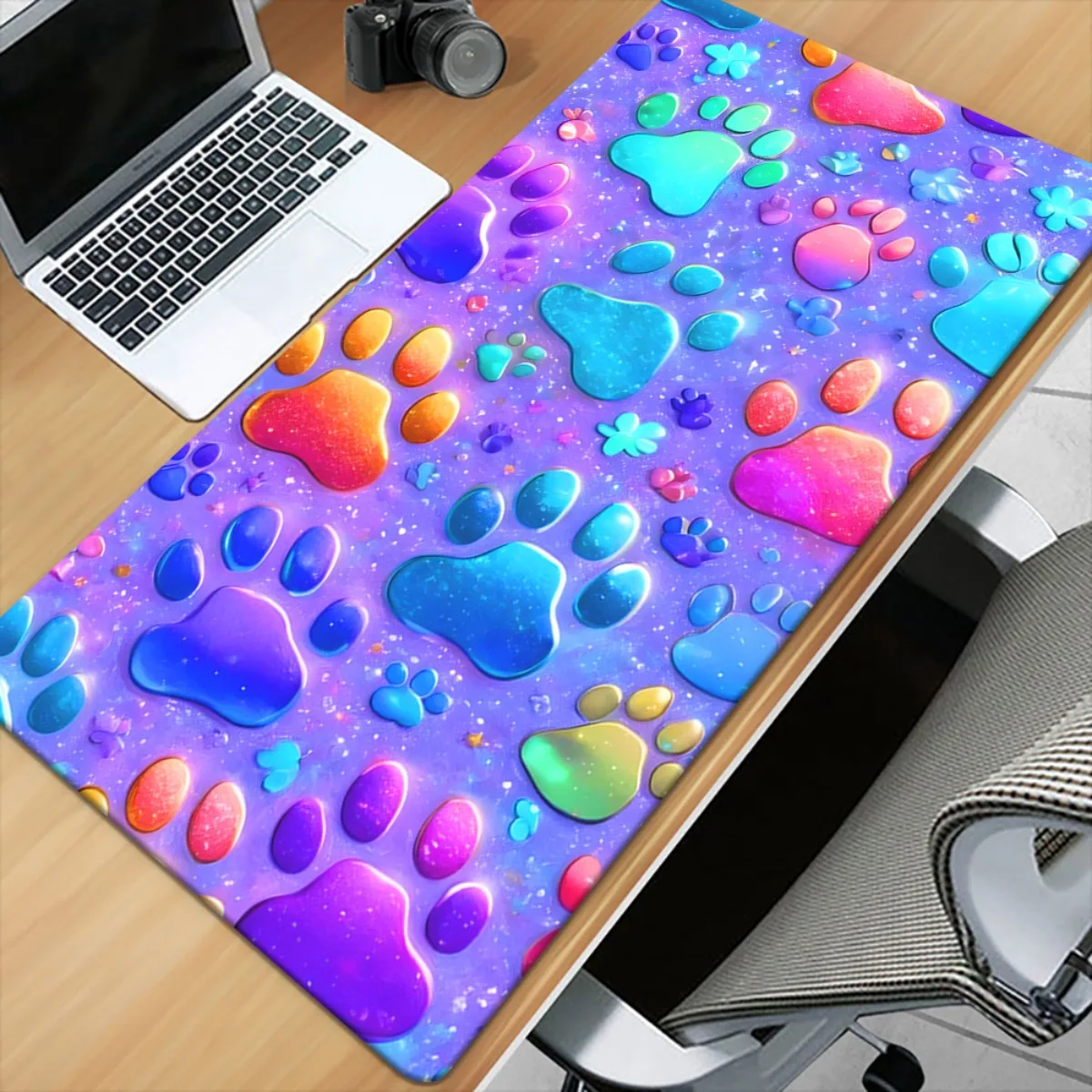 Brand Iron Art Desk Pad HD Print XXL Mouse Pad Versatile Gaming Office Keyboard Mat Smooth Surface