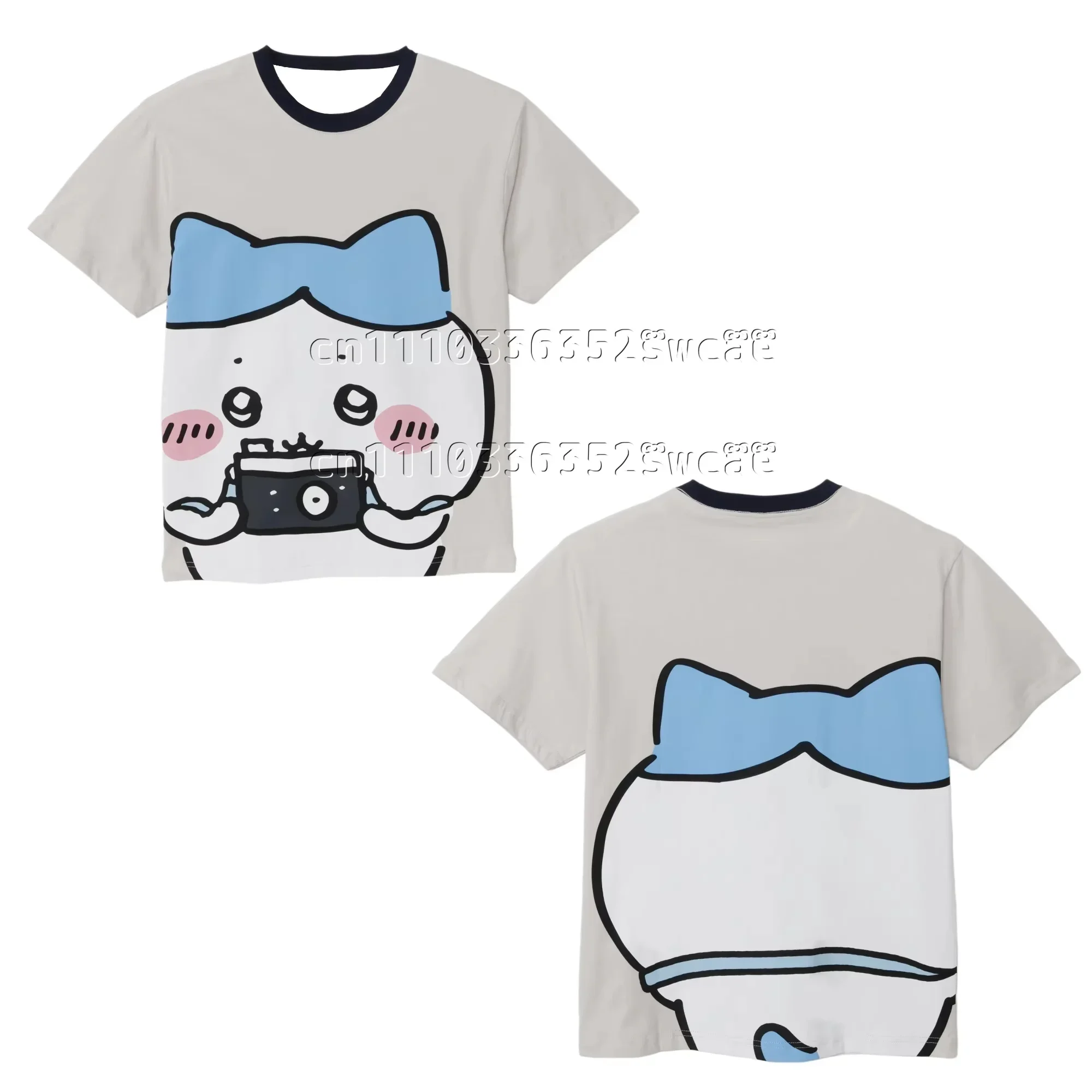 Familien-Matching Chiikawa Usagi Hachiware Kurimanjuu Momonga Neues T-Shirt Unisex Schnelltrocknend Y2k Kawaii Atmungsaktiv Leichtes Jersey – Detail 8