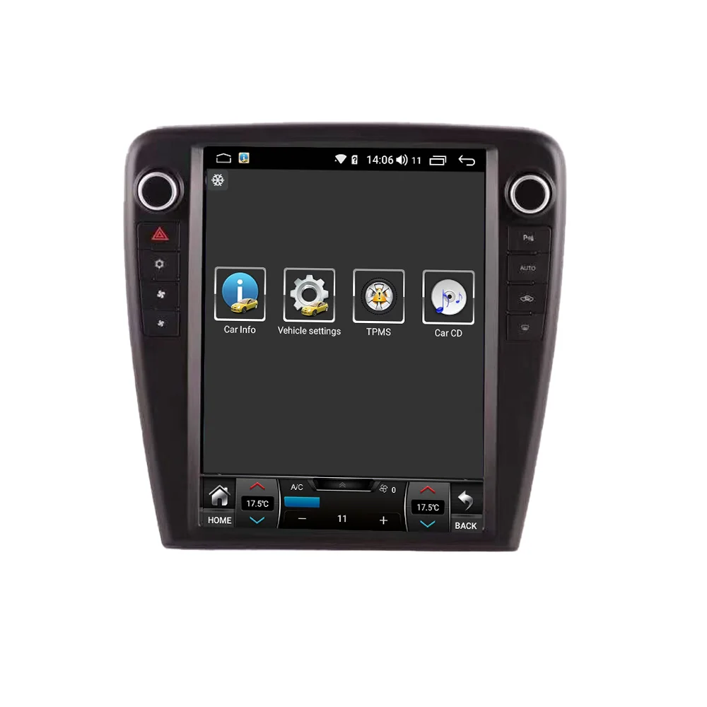 Layar Tesla untuk Jaguar XJ XJL XJR Radio Radio mobil pemutar Multimedia pusat Dvd GPS navigasi Radio 2din