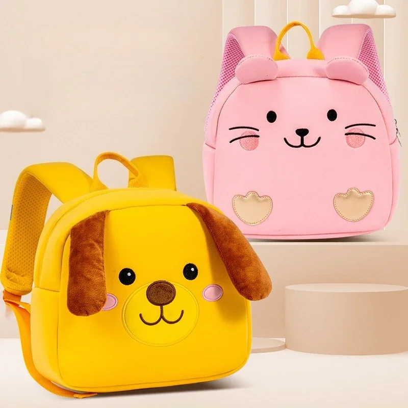 حقيبة مدرسية لطيفة على شكل كلب لرياض الأطفال بتصميم ديناصور أرنب حقيبة ظهر مريحة لمرحلة ما قبل المدرسة للبنين والبنات حقيبة سفر خفيفة الوزن #1