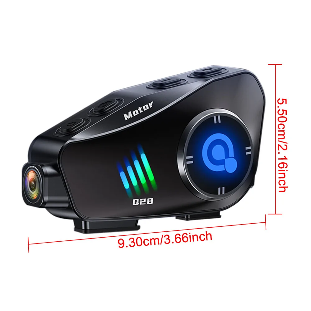 IP66 Waterproof Q28 1080P HD Wireless Camera WiFi Motorcycle Helmet Super Wide-angle Lens Wireless Camera Bluetooth Headset