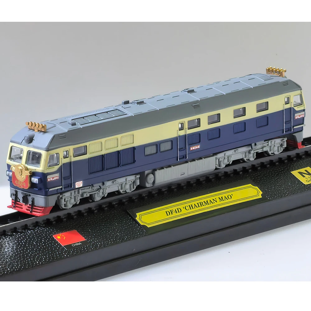 N-Type 1/160 DF4D รถไฟรุ่นดีเซลหัวรถจักรพร้อมกล่องอะคริลิคที่สวยงามเครื่องประดับเดสก์ท็อปแบบคงที่รุ่นของเล่นเด็กของขวัญ