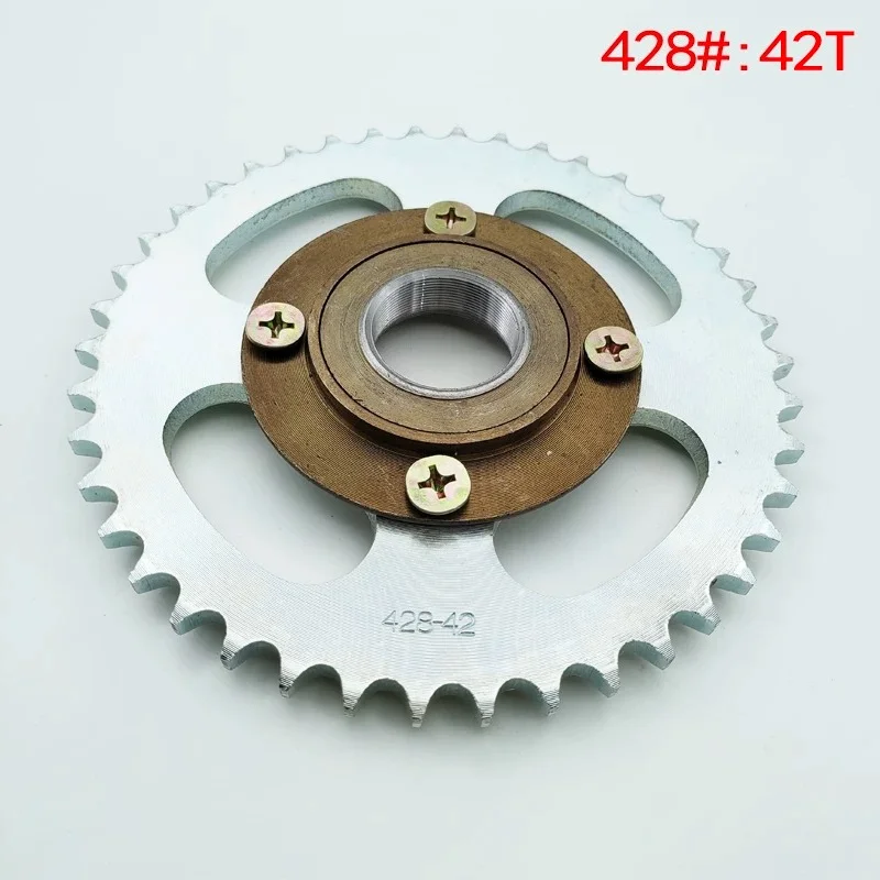 428 42T Sprocket Chain Wheel + Freewheel Adapter & Connector Bushing Kit – Electric Tricycle Conversion for 26/31mm Shaft