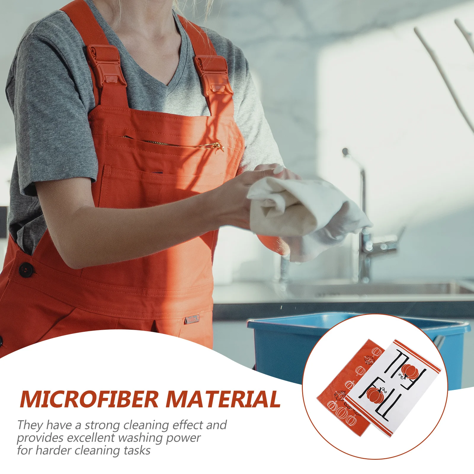 

2Pcs Household Microfiber Cleaning Cloth Dish Towels Non-Scratch Kitchen Rags Microfiber Cleaning Cloth