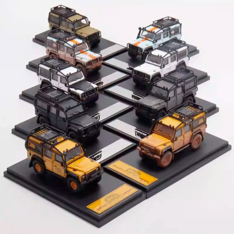 Master 1:64 Scale LR Defender 110 4x4 Alloy Simulation Car Model Static Collection Decorated Holiday Gifts Toys Souvenir Gift