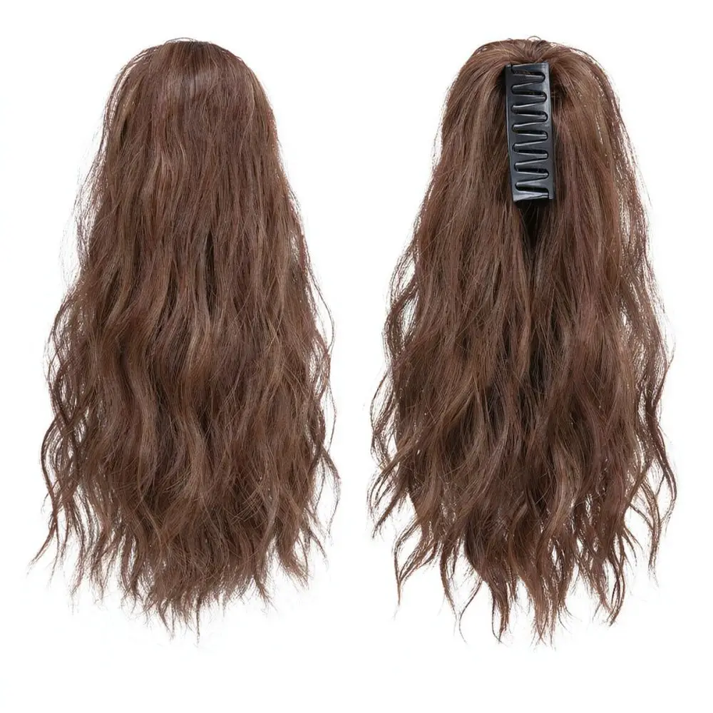 Synthetic Claw Ponytail Hair Extension For For Sairawigs Curly Wavy Long Hairpiece Realistic Fluffy Daily Beauty Tool