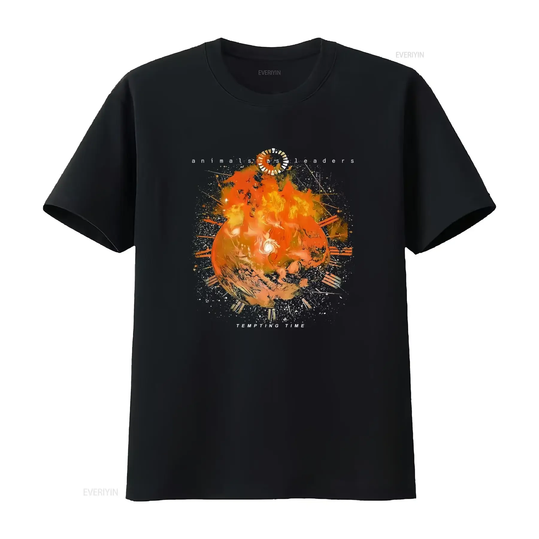 Animals As Leaders Tour T Shirt Mens Small Black Concert Pickup Tempting Time Design vintage Washed Versatile designer clothes
