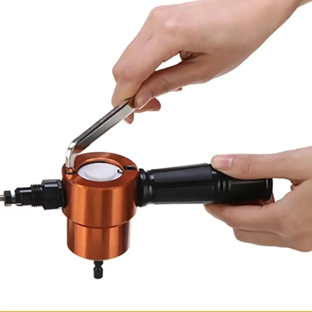 

Double Head Metal Cutting Nibbler Adjustable Metal Cutting Sheet Metal Cutter Sheet Metal Electric Drill Attachment