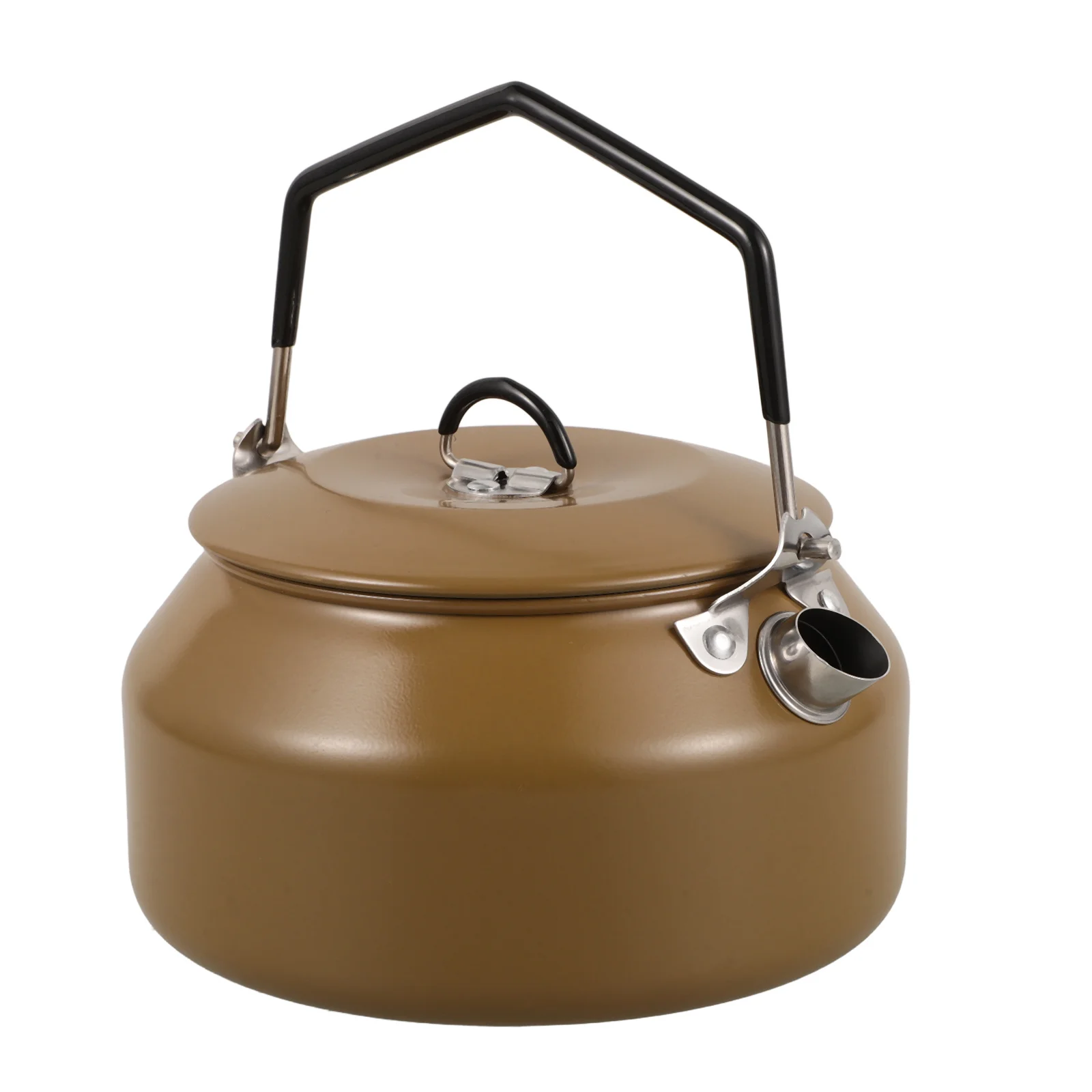 

Outdoor Camping Stainless Steel Kettle Portable Lightweight Teakettle for Travel Picnic Coffee Tea Boiling Water Kettle Outdoor