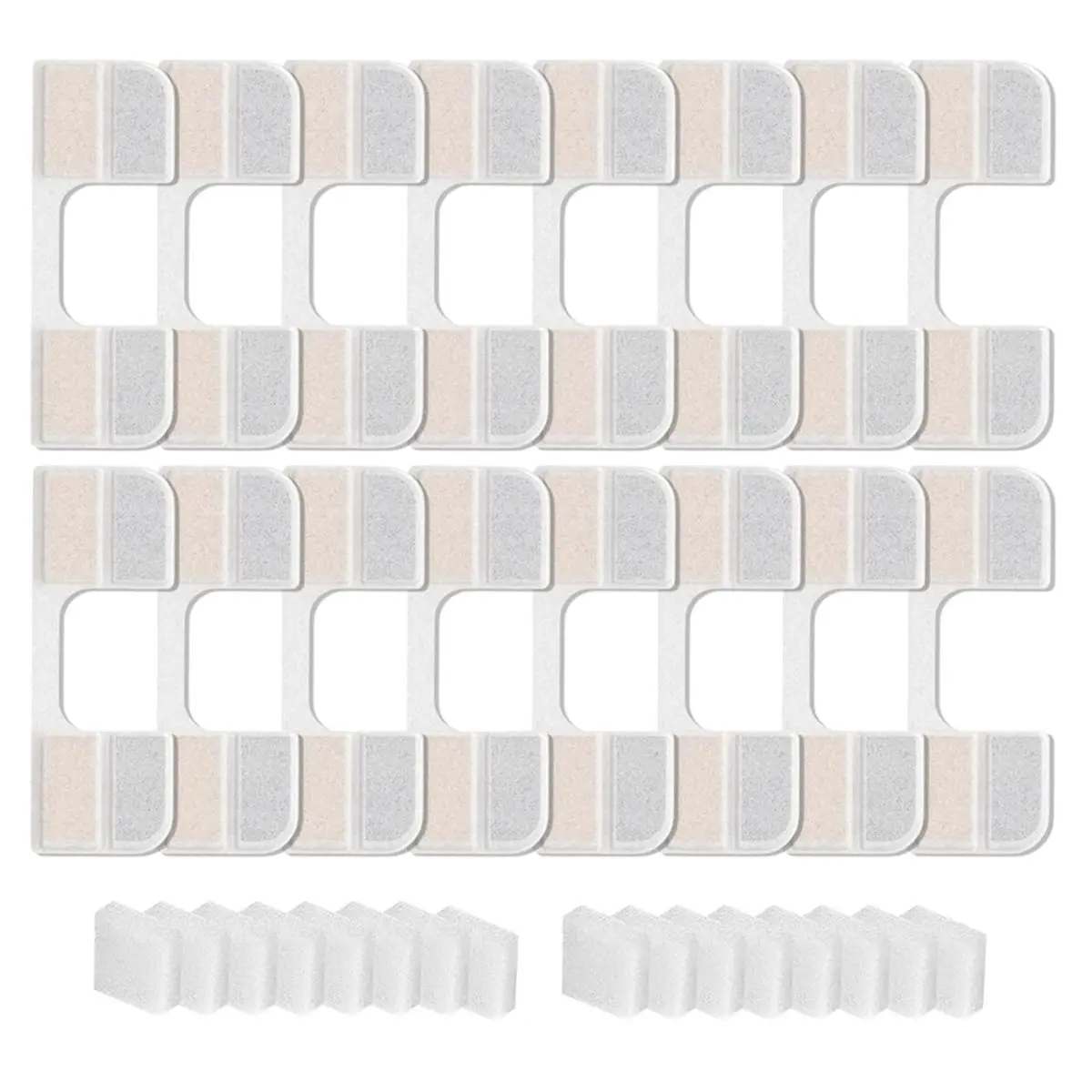 RECOMENDAR】16+16 PCS Replacement Filters and Sponges for FEELNEEDY 108oz/3.2L Cat Water Fountain(FN-W17) Pet Water Dispenser