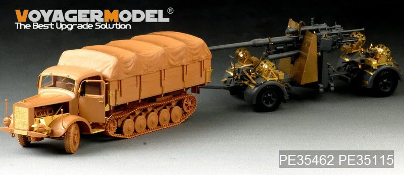 Voyager Model PE35115 1/35 88mm FLAK 36/37 wih Zundapp (For TAMIYA 35017/35283)