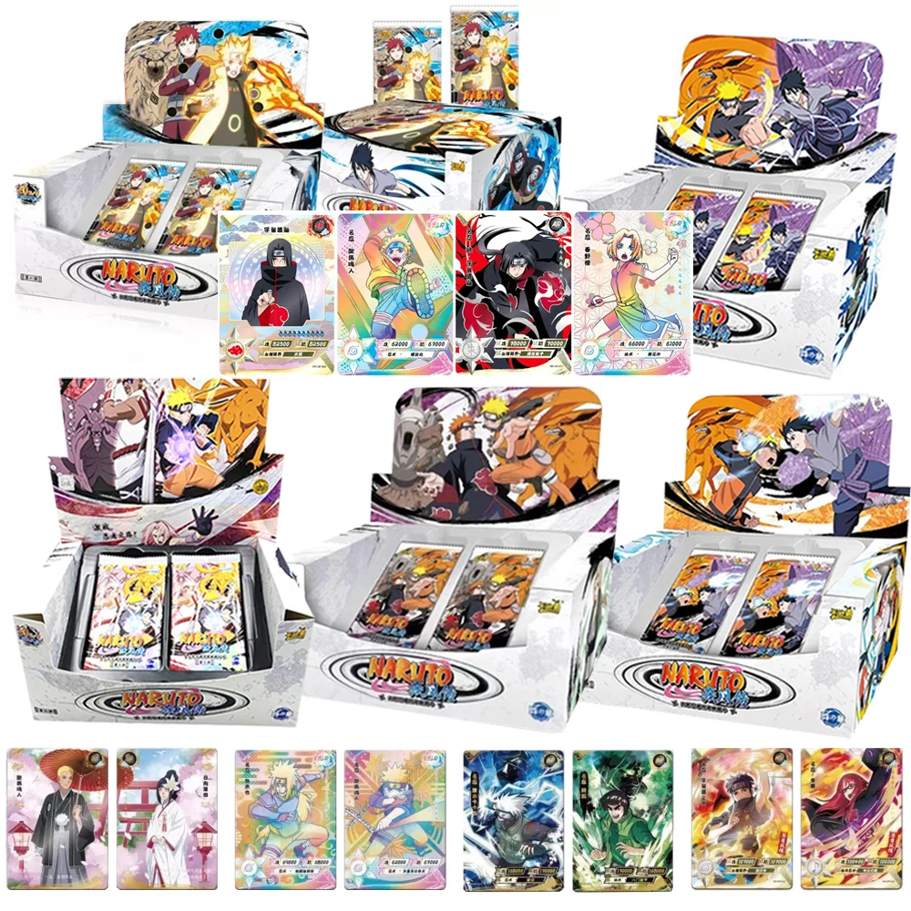 Novo conjunto completo de cartões naruto kayou t2w5 altamente avaliado fora de impressão rara coleção completa série cartão periférico cartões de