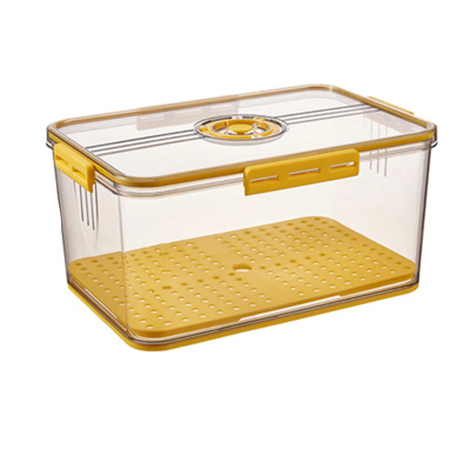 Refrigerator Storage Box Transparent Food Grade PET Plastic Chronograph Frozing Storage Box