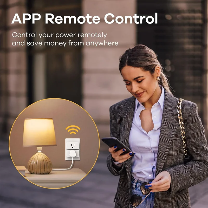

A69esmart Plug Smart Home Automation, Works With Siri,Alexa Google,Smartthings, 4 Pack US Plug, APP Remote Control, Schedule Pac