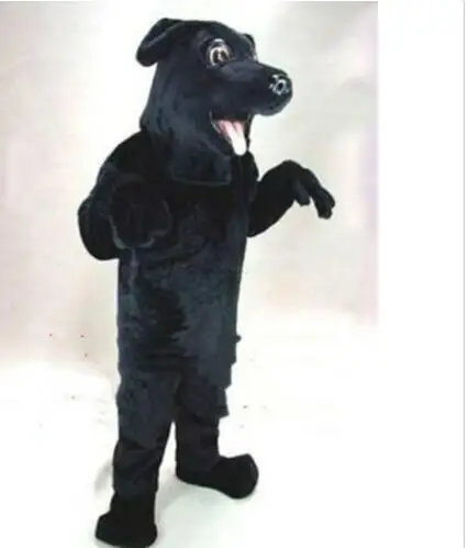 Nieuwe volwassen hete verkoop liefde zwarte hond mascotte kostuum kerst fancy dress halloween mascotte kostuum gratis schip
