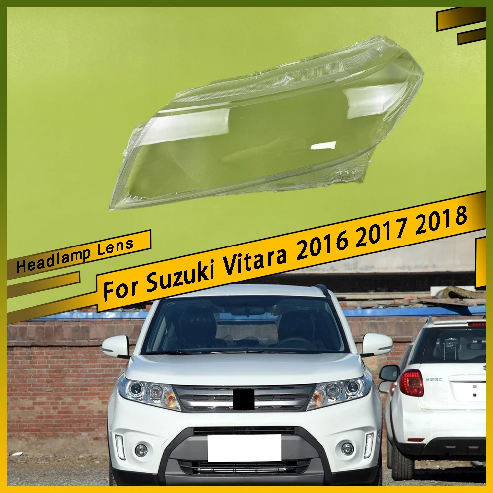 

For Suzuki Vitara 2016 2017 2018 Left Right Transparent Headlight Lens Cover Headlamp Lampshade Lampcover Head Lamp Glass Shell