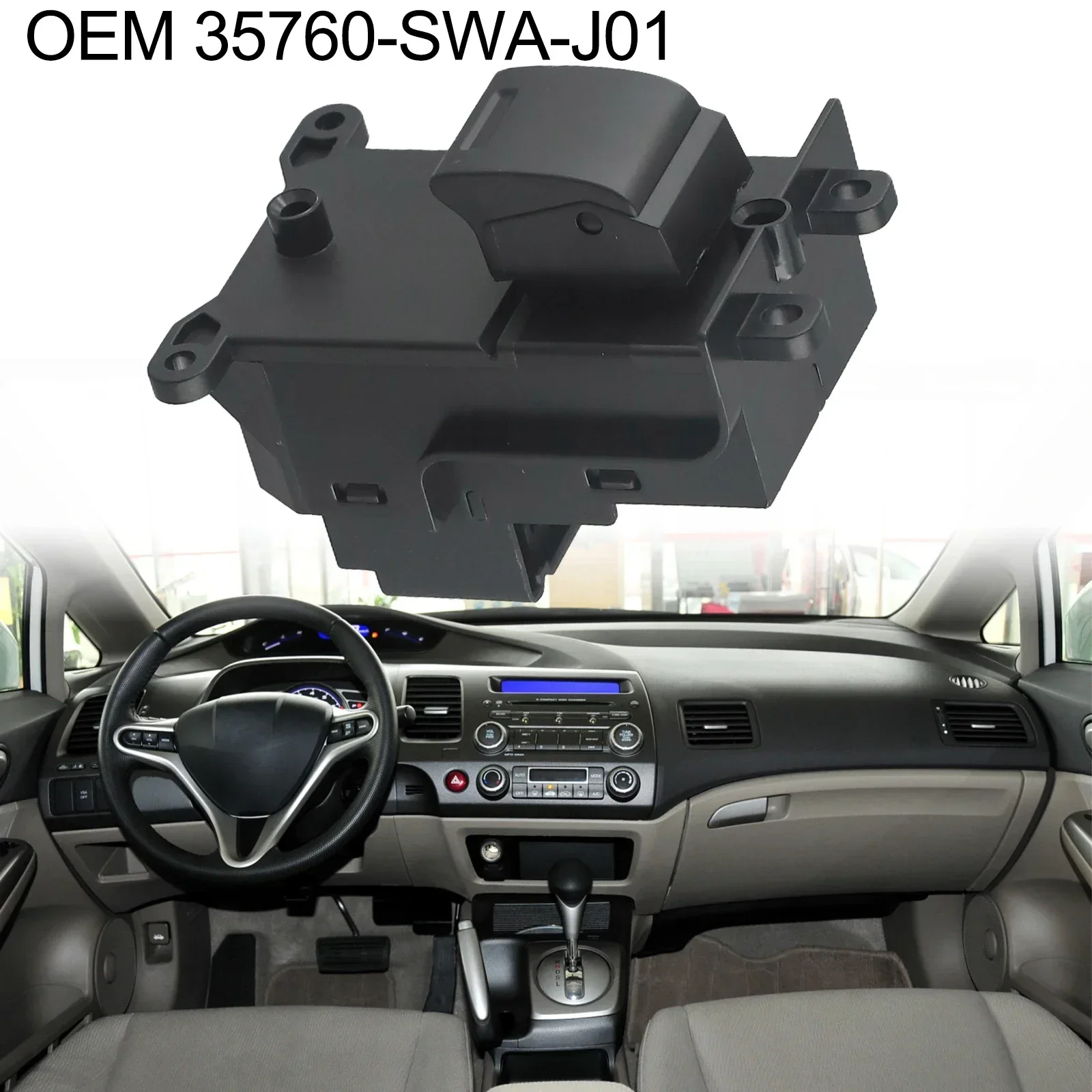 

1pc Car Window Switch Front & Rear Passenger Side 35760-SWA-J01 For Honda For CRV For CR-V 2007 2008 2009 2010 2011