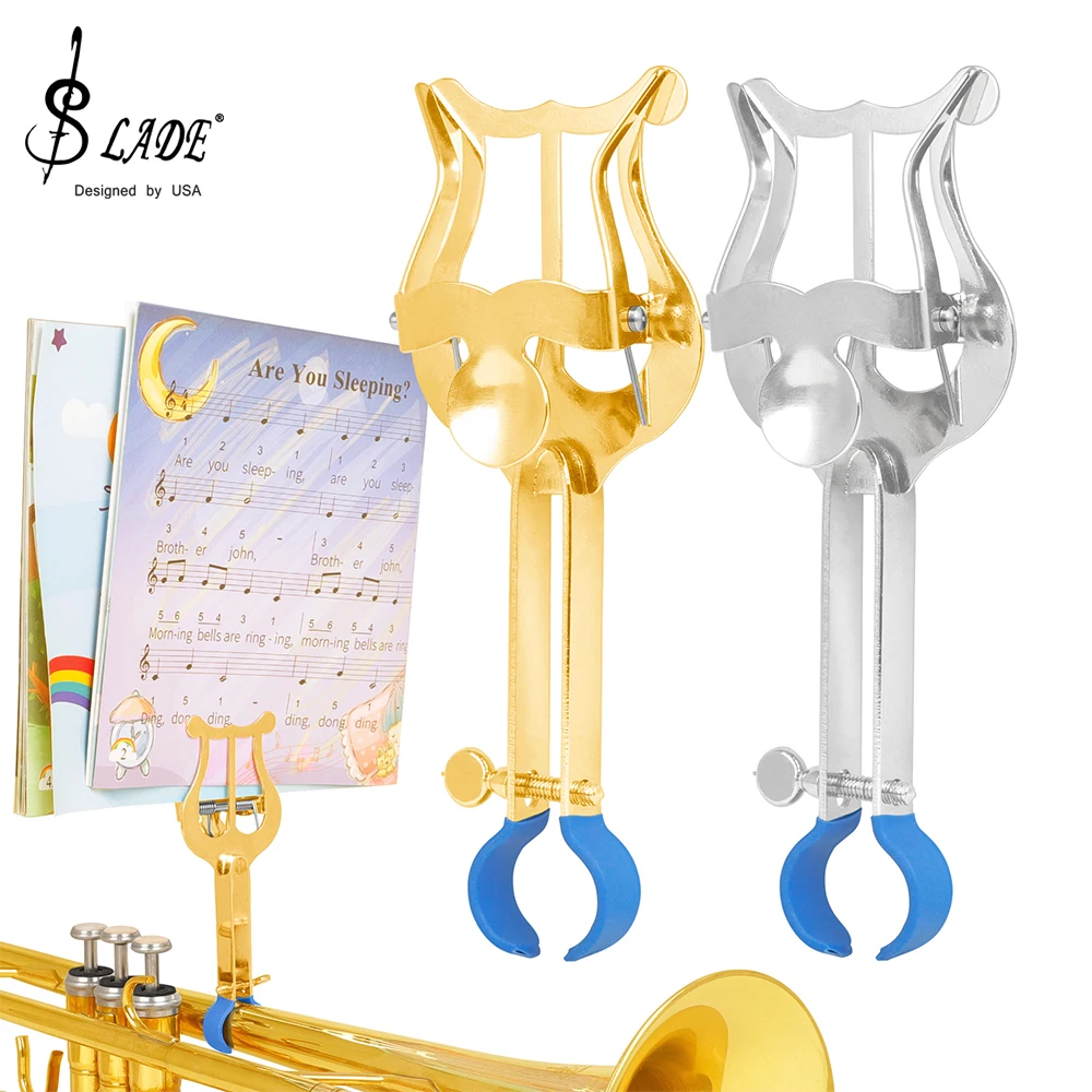 SLADE Trumpet Music Stand Trumpet Trombone Marching Lightweight Music Stand Metal Pipe Brass Instrument Parts & Accessories