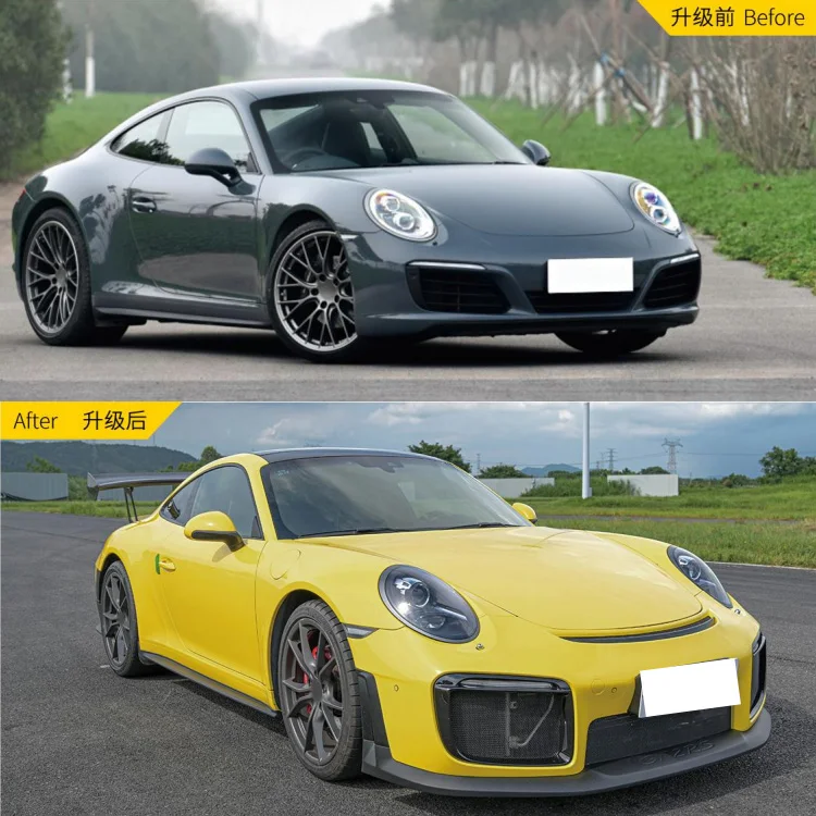 Factory Sales 911 991Upgrade GT2 RS Style BodyKit  Side Skirts Front Rear Bumpers Body Kits for Porsche 2012-2019