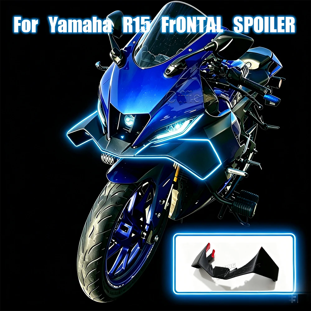 For YAMAHA R15 Flank Front Spoiler Lower Spoiler Lower Lip WING NAKED FRONTAL SPOILERS R15 V4 R15M 2024-2026