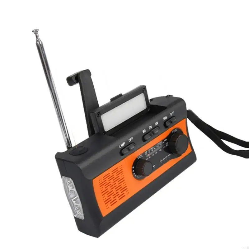 G6DD Awaryjne przetrwanie radio Słoneczne Ręka Słoneczna Noaa Alerty pogodowe LED Światło