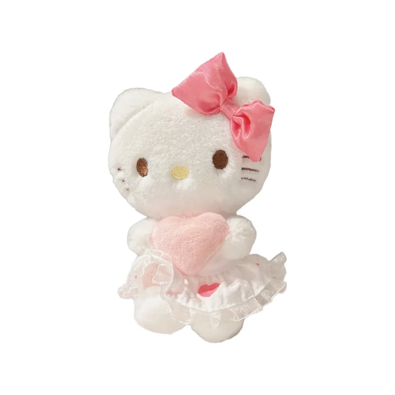 Lindo Sanrio Hello Kitty llavero de juguete de peluche pareja mochila colgante llavero de coche mejor amiga niña cumpleaños regalos de navidad
