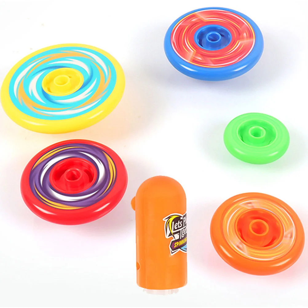 Funny Spinning Top Gyro Toys Hand Turning Luminous Stacking Tops Manual Rotating Tops Children Birthday Gifts