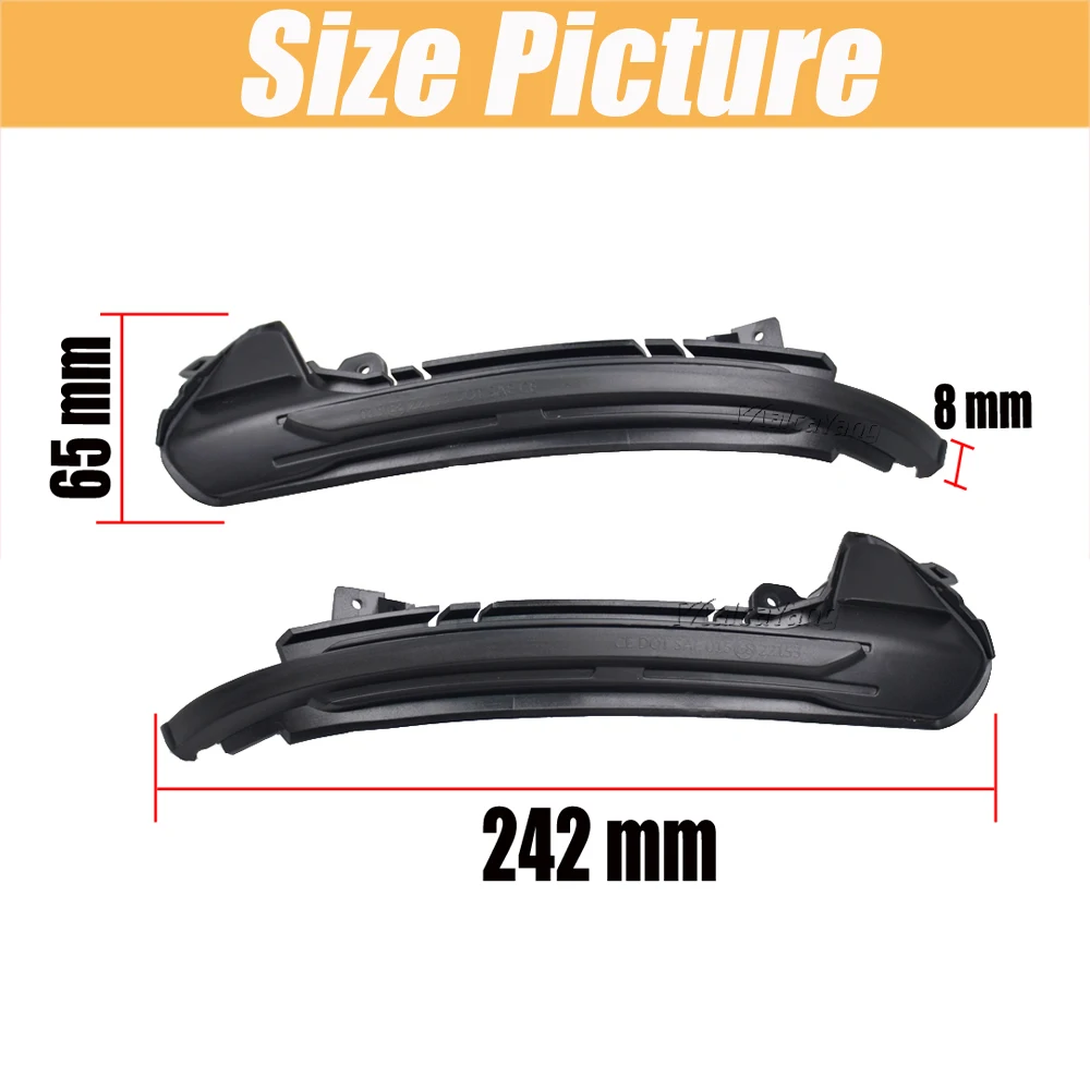 2 uds para Audi A6 C7 C7.5 RS6 S6 4G 2012-2018 LED espejo retrovisor lateral dinámico luz de señal de giro secuencial