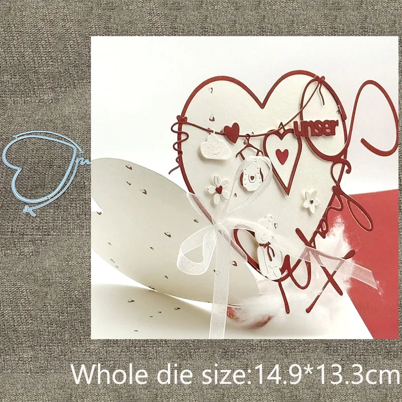 

Новый дизайн, металлическая вырубная форма-трафарет, вырубка в виде сердца, декоративная полоска, вырубка для скрапбукинга, для альбомов, бумажных открыток, тиснения